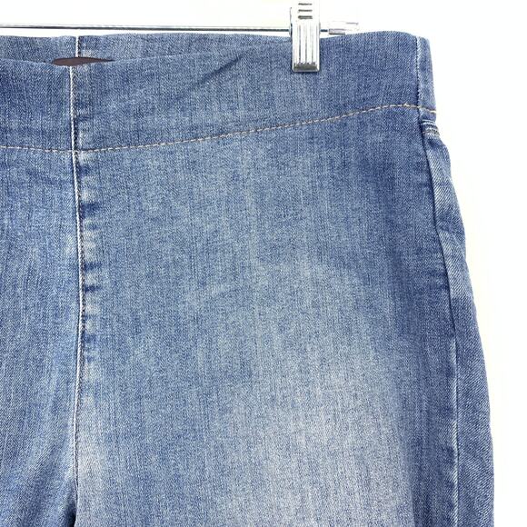 NYDJ Alina Pull On Ankle Jeans Womens SIze 12 Elastic Waist LIght Wash Blue - Picture 3 of 8